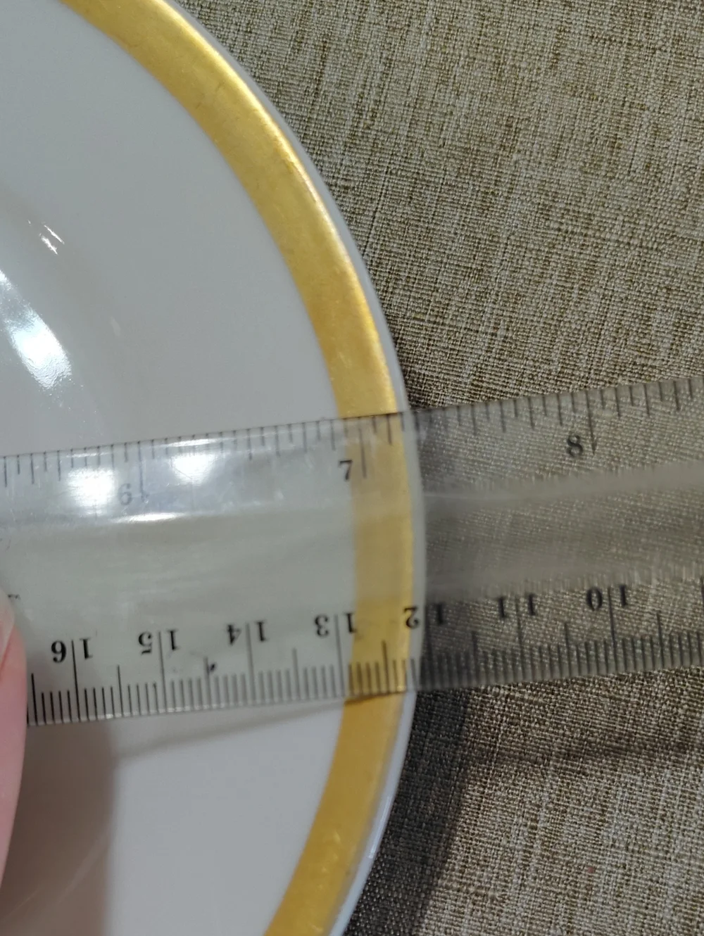Haviland Limoges White and Gold Rim Porcelain Side Plate Wedding Ring Set Of 5